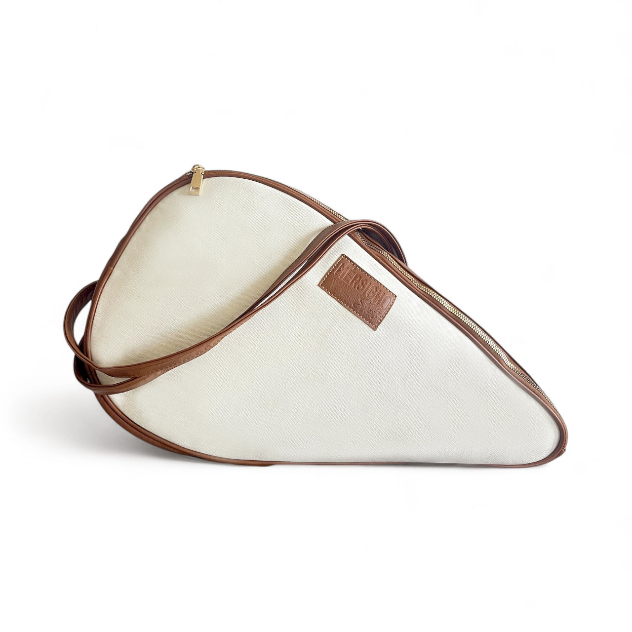 bolsa pádel blanca/camel